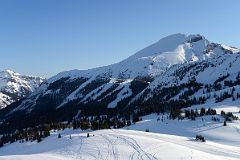 07B Goats Eye Mountain Ski Area Early Morning From Top Of Strawberry Chair At Banff Sunshine Ski Area